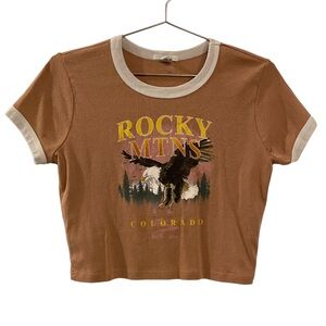 Junior's Full Tilt Colorado Rocky Mountains National Park Baby Doll Ringer Tee